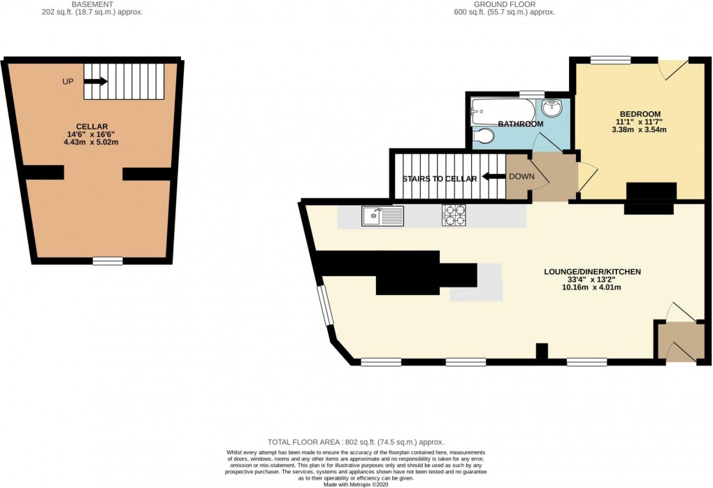 Floorplan for Dunstable, Bedfordshire