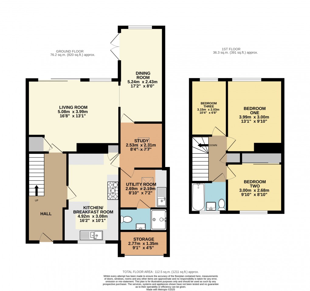 Floorplan for Dunstable, Bedfordshire