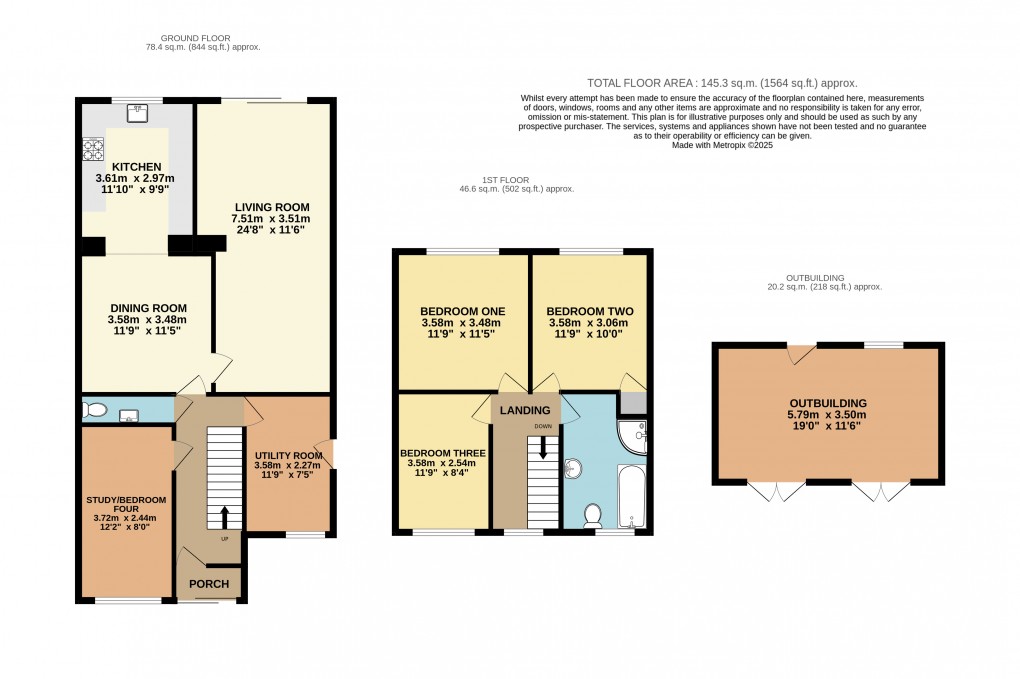 Floorplan for Dunstable, Bedfordshire