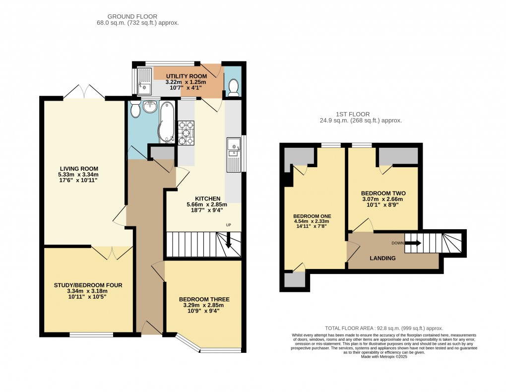 Floorplan for Dunstable, Bedfordshire