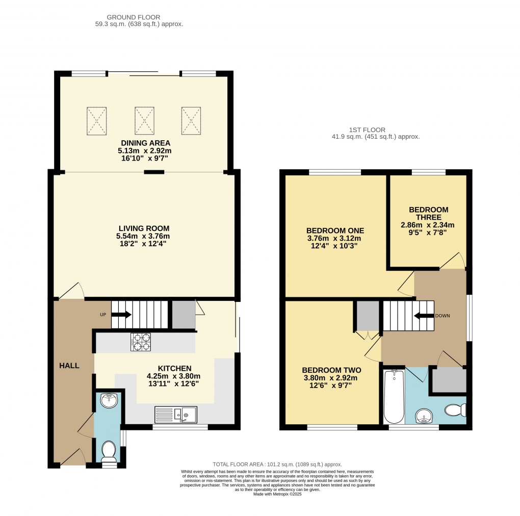 Floorplan for Dunstable, Bedfordshire