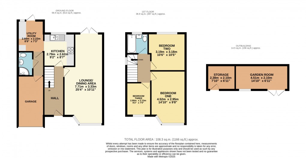 Floorplan for Dunstable, Bedfordshire