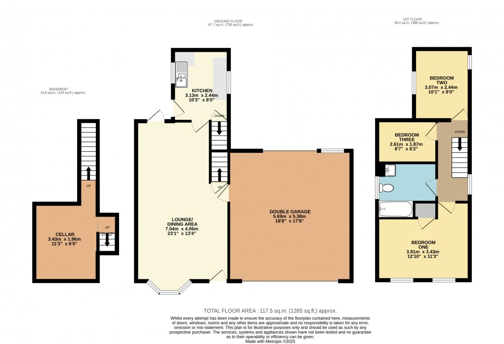 Floorplan for Dunstable, Bedfordshire