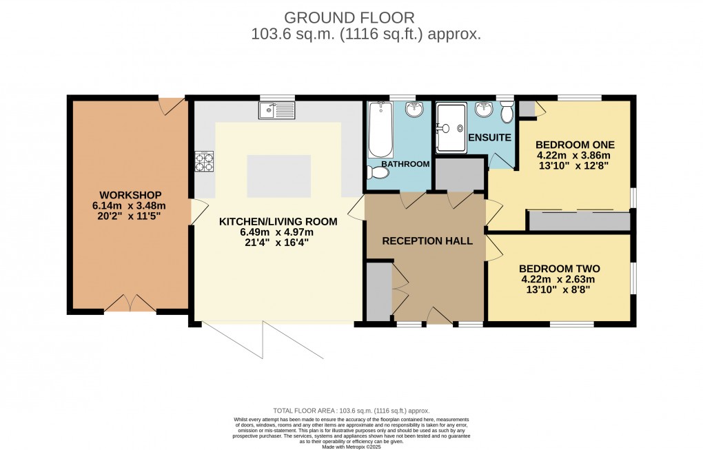 Floorplan for Hockliffe, Bedfordshire