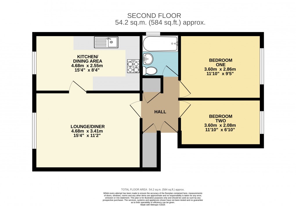 Floorplan for Dunstable, Bedfordshire