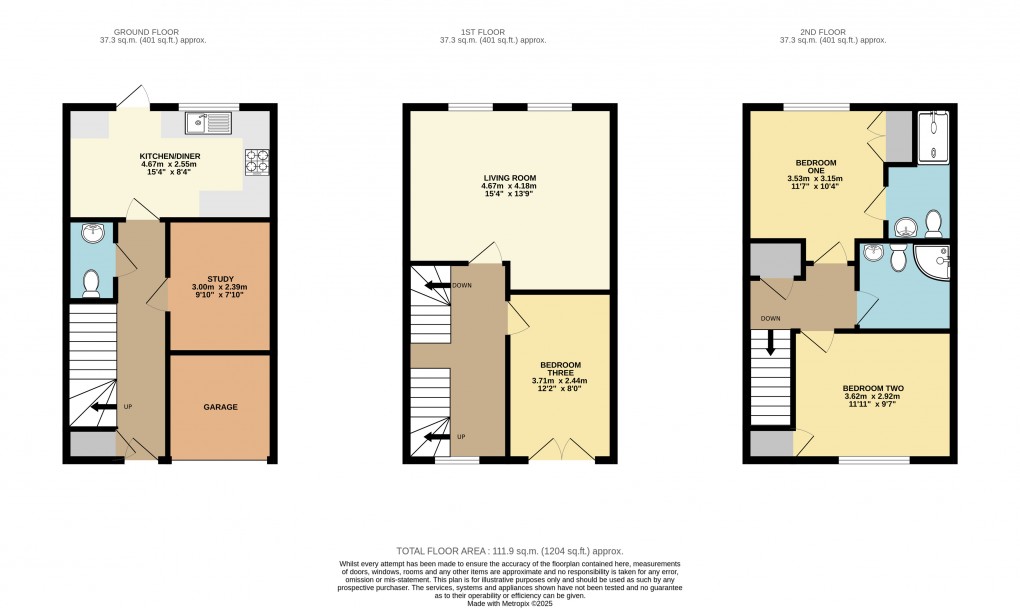 Floorplan for Dunstable, Bedfordshire