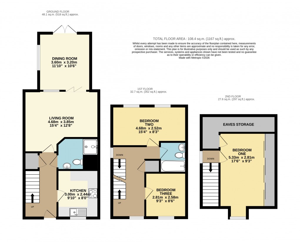 Floorplan for Leighton Buzzard, Bedfordshire