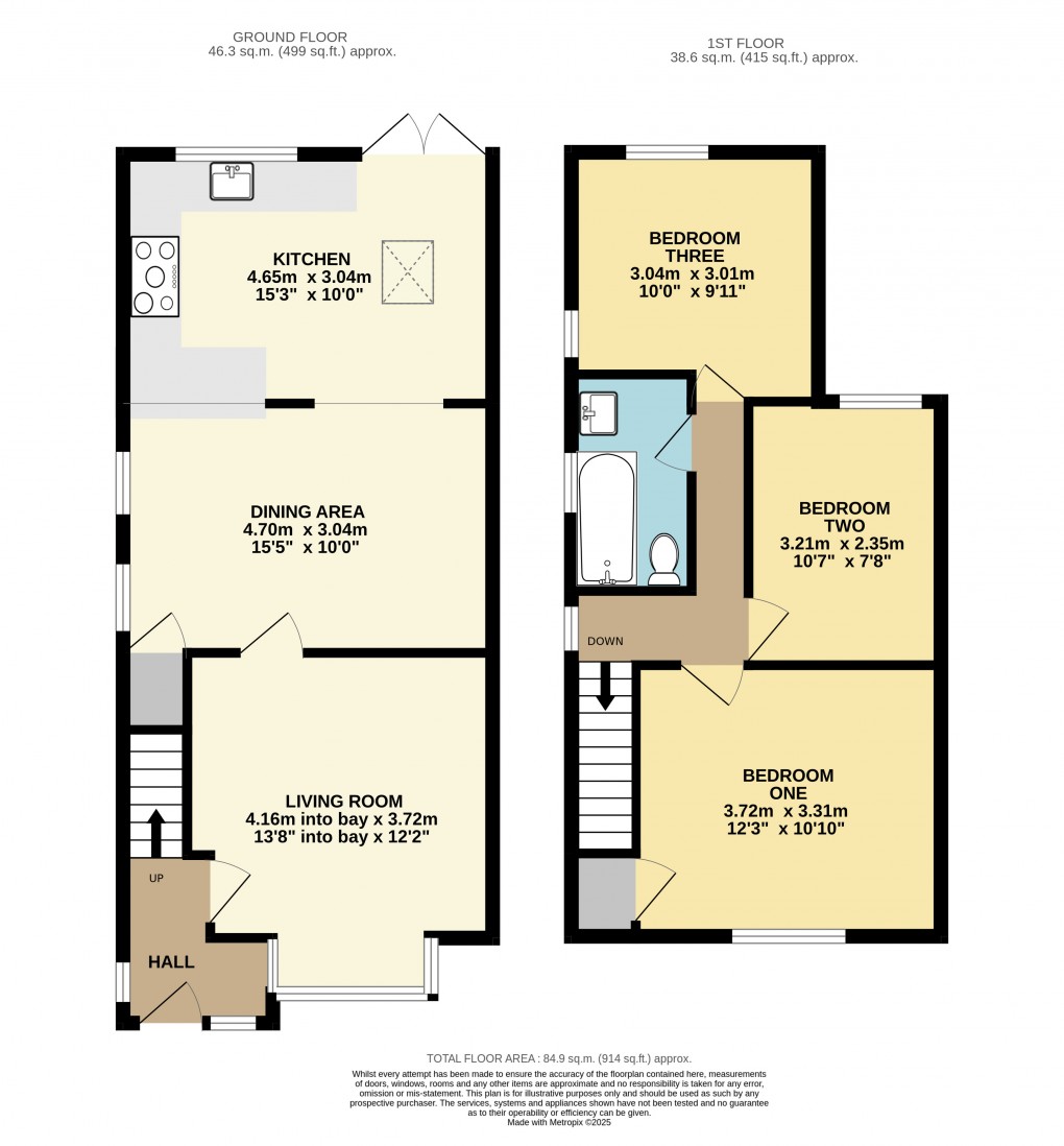 Floorplan for Leighton Buzzard, Bedfordshire