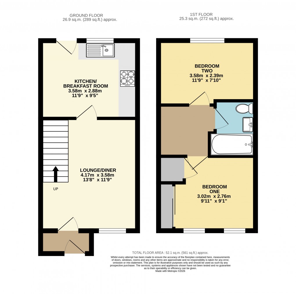 Floorplan for Dunstable, Bedfordshire
