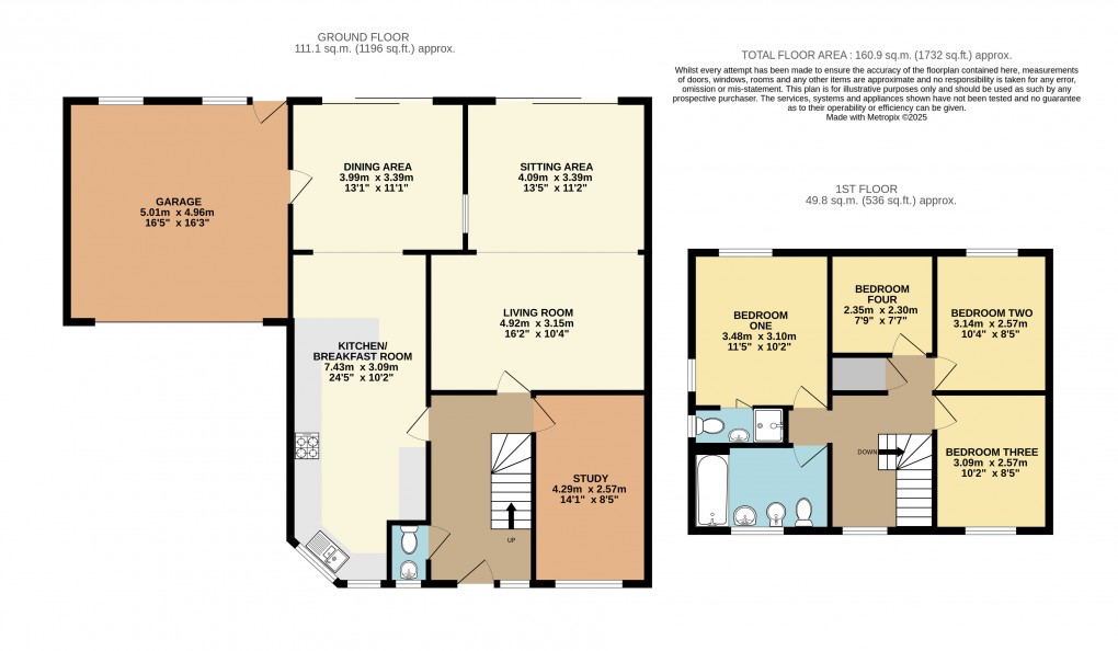 Floorplan for Heath & Reach, Bedfordshire