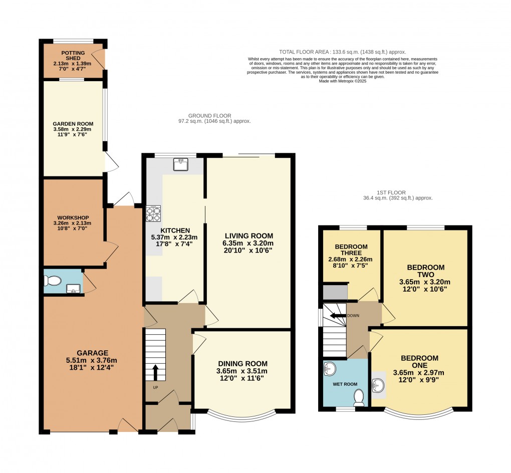 Floorplan for Woodside, Bedfordshire