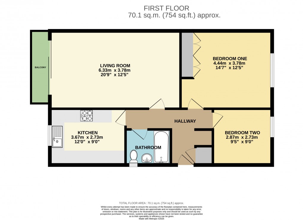 Floorplan for Dunstable