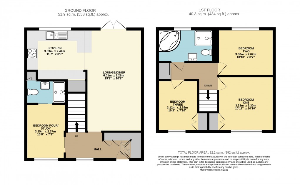 Floorplan for Dunstable