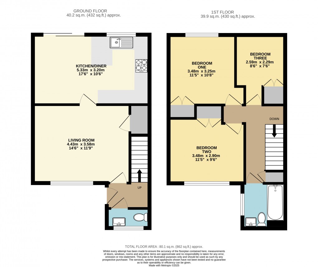Floorplan for Dunstable, Beds