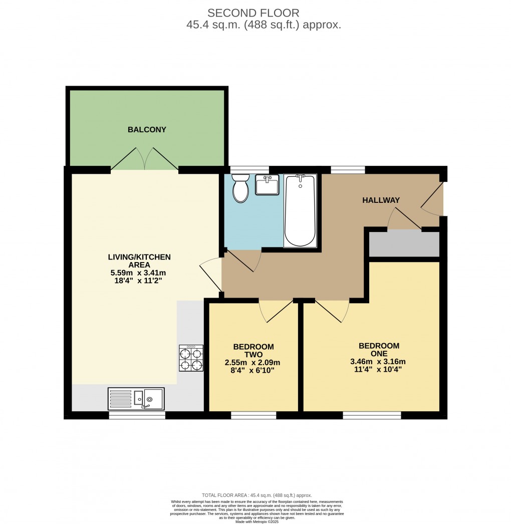 Floorplan for Dunstable, Bedfordshire