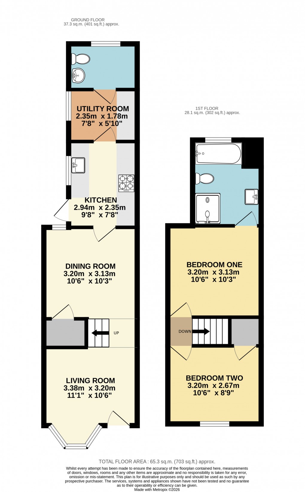 Floorplan for Dunstable, Bedfordshire