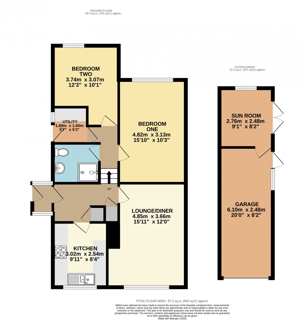 Floorplan for Dunstable, Bedfordshire