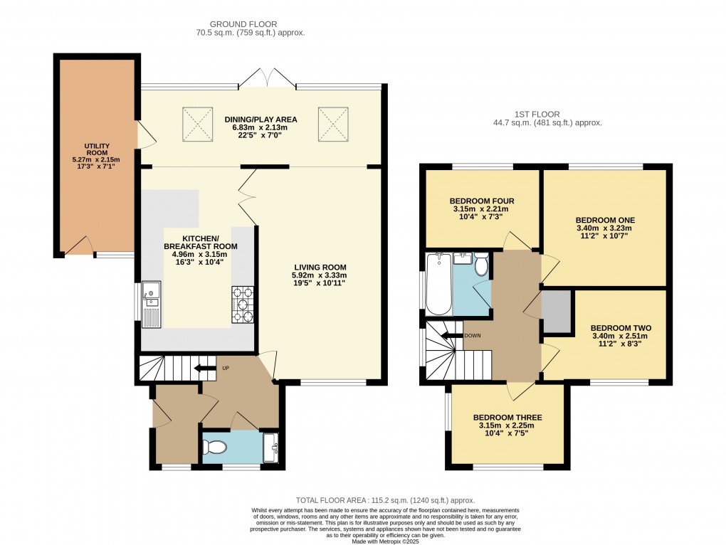 Floorplan for Leighton Buzzard, Bedfordshire