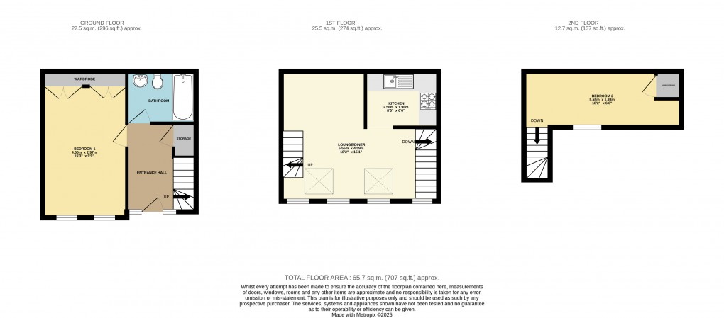 Floorplan for Waterlow Road, Dunstable, Bedfordshire