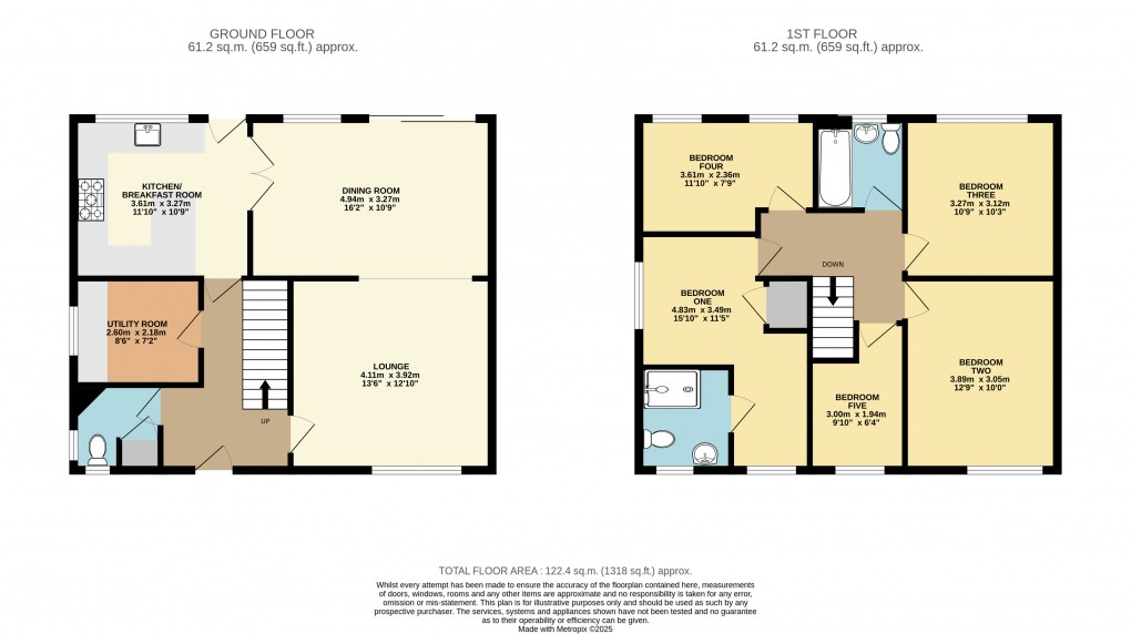 Floorplan for Dunstable, Bedfordshire