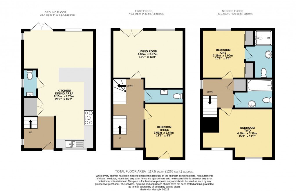 Floorplan for Dunstable, Bedfordshire