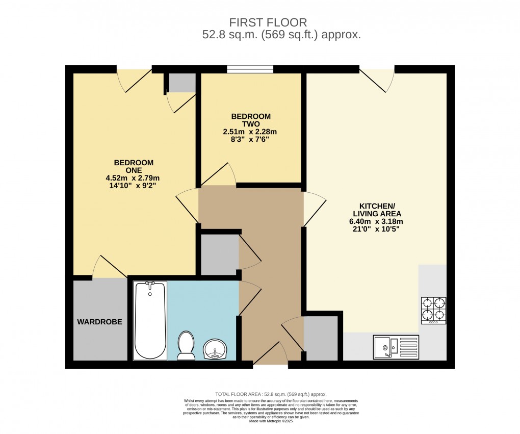 Floorplan for Dunstable, Bedfordshire