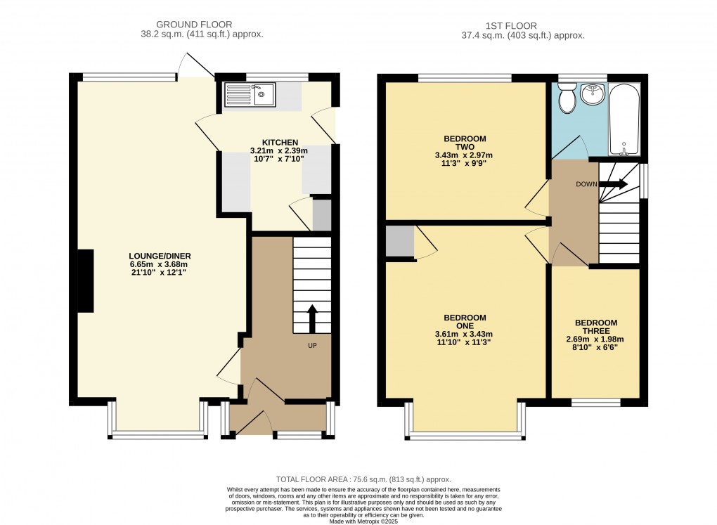 Floorplan for Dunstable