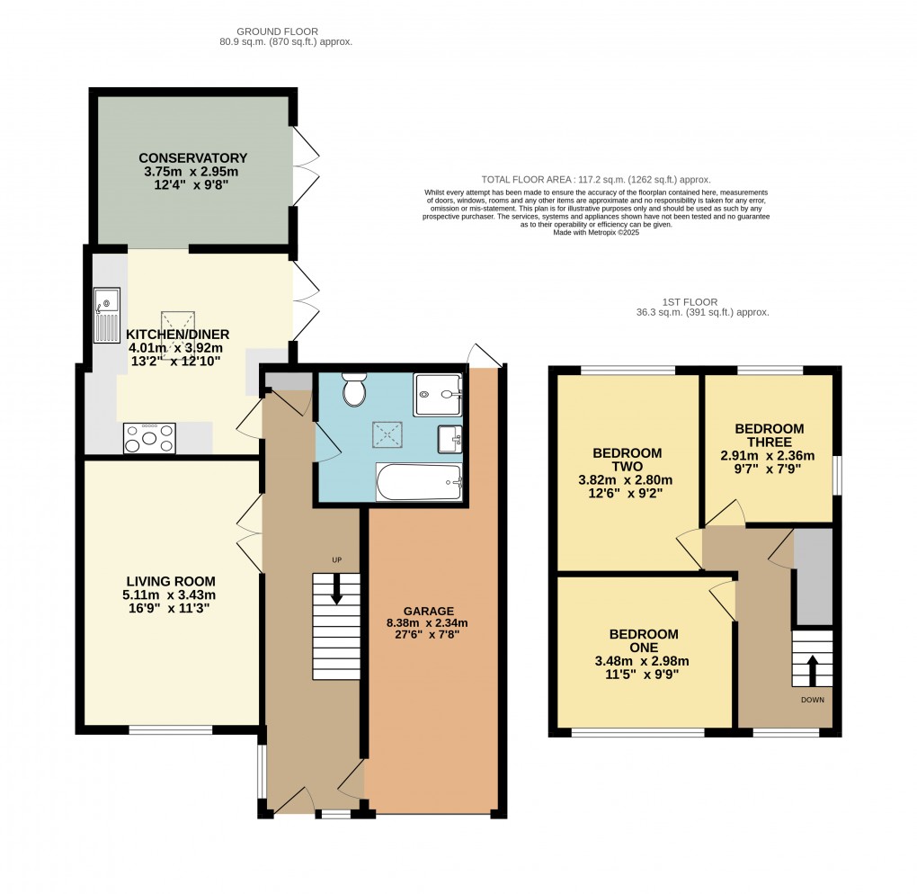 Floorplan for Dunstable, Bedfordshire
