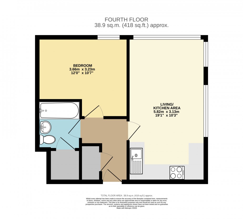 Floorplan for Dunstable, Bedfordshire