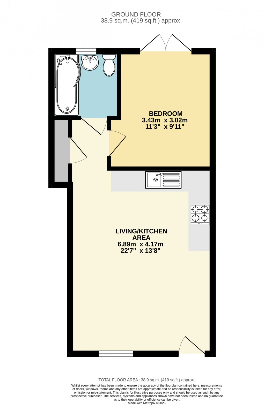 Floorplan for Old Road, Leighton Buzzard, Beds