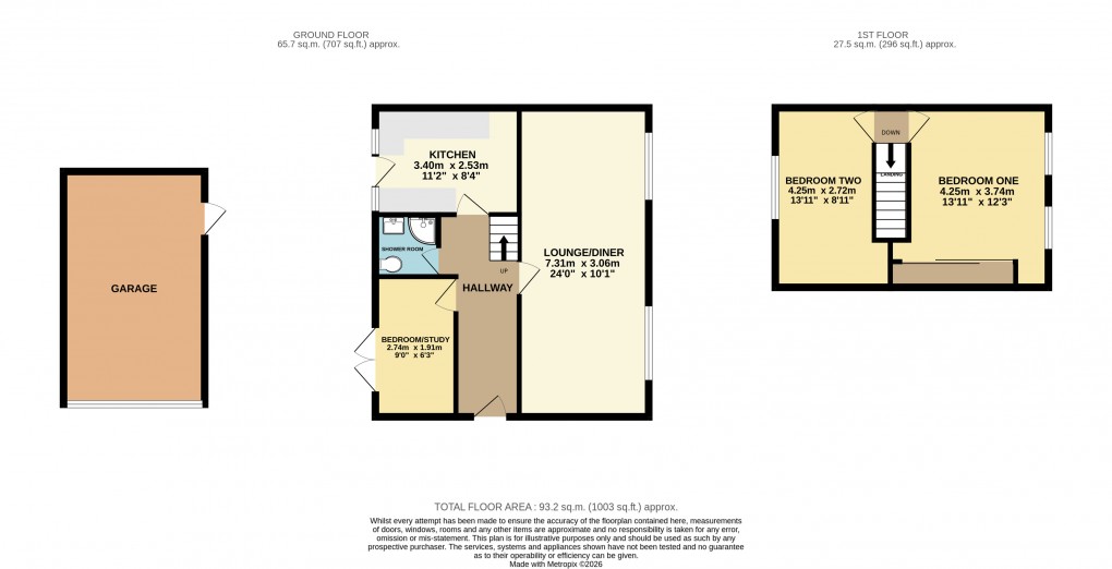 Floorplan for Dunstable, Bedfordshire
