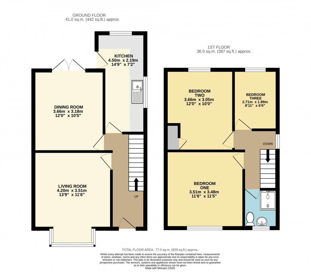 Floorplan for Dunstable, Bedfordshire