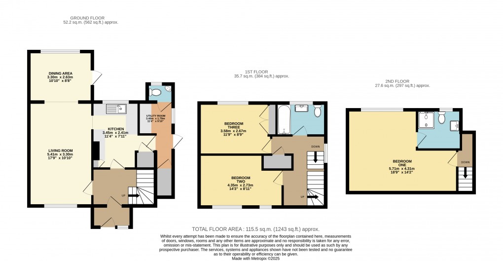 Floorplan for Dunstable, Bedfordshire