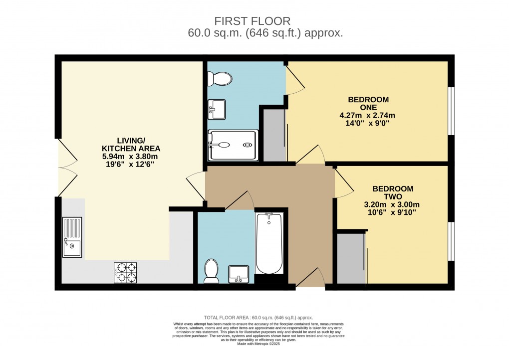 Floorplan for Dunstable, Bedfordshire