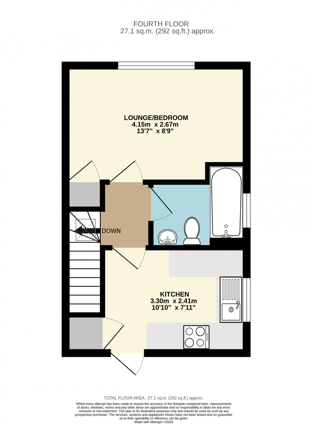 Floorplan for Dunstable, Bedfordshire