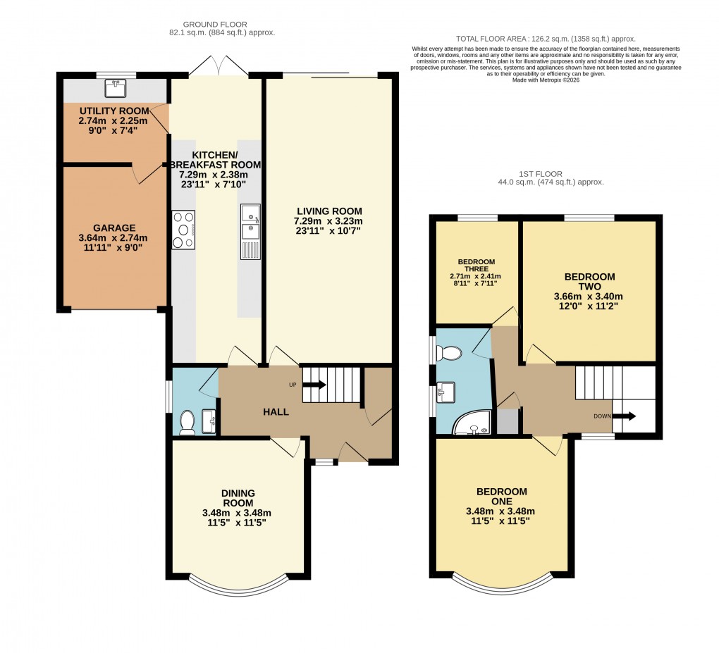Floorplan for Dunstable, Bedfordshire