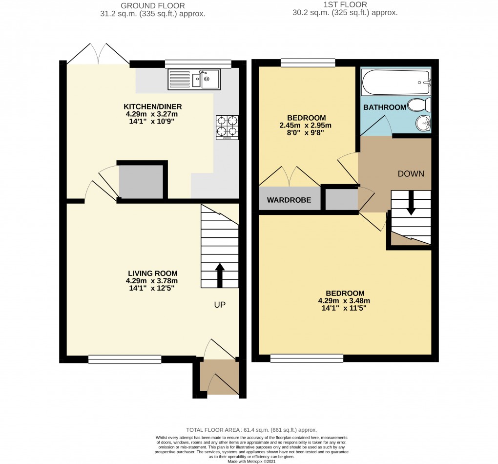 Floorplan for Leighton Buzzard, Bedfordshire