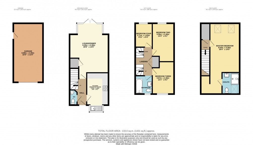 Floorplan for Dunstable, Beds