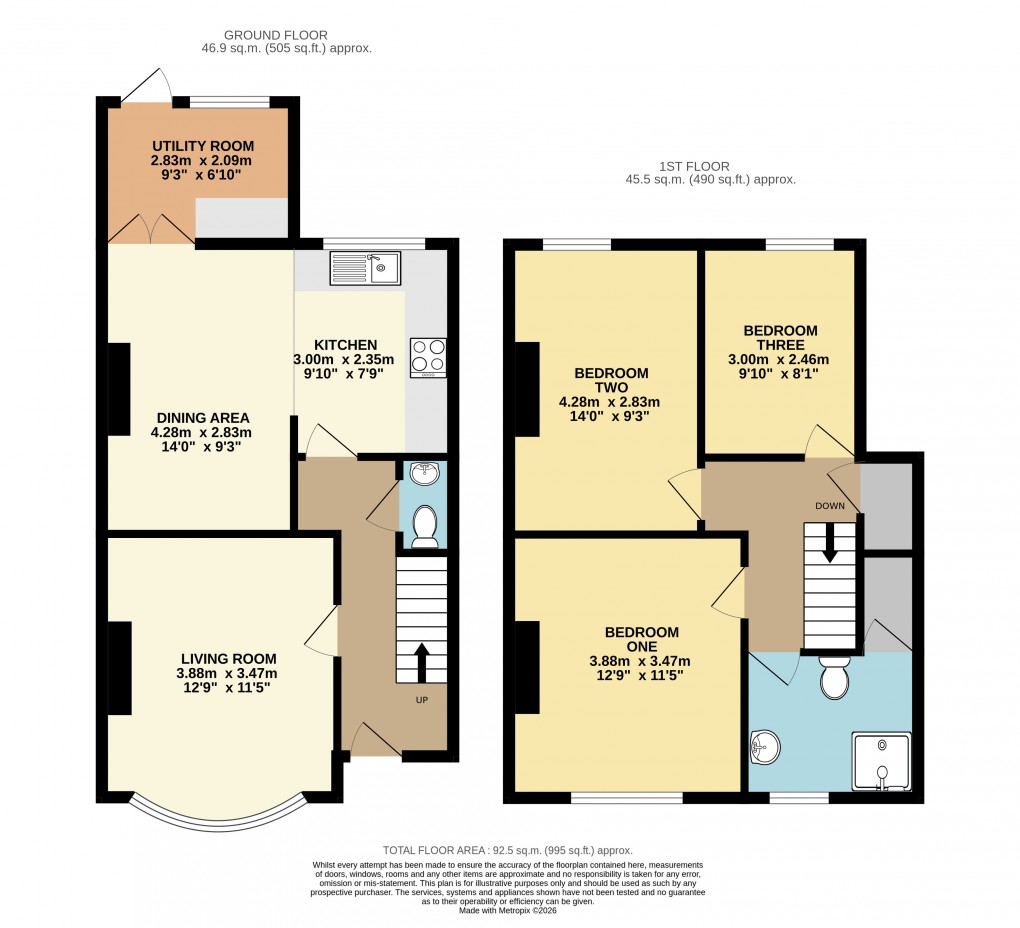 Floorplan for Dunstable, Beds