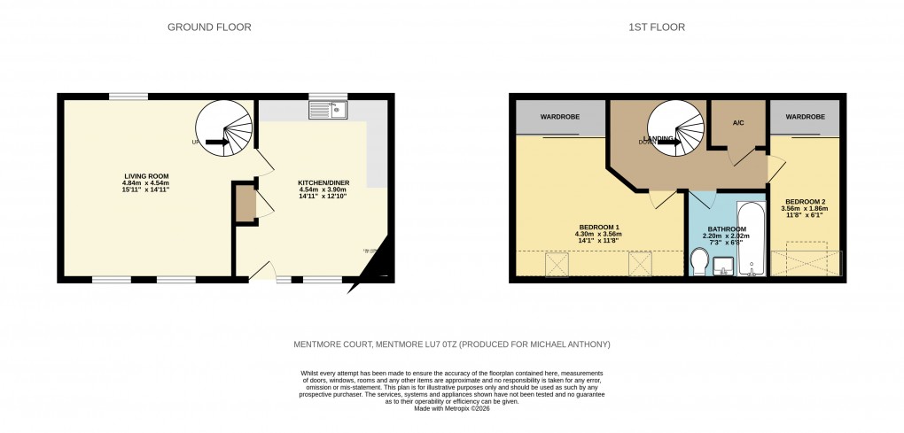 Floorplan for Howel Hill Close, Mentmore