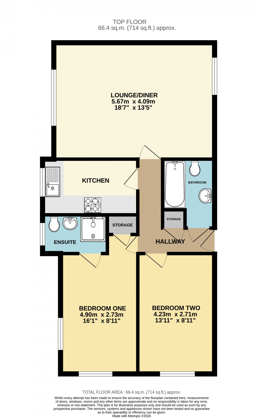 Floorplan for Dunstable, Bedfordshire