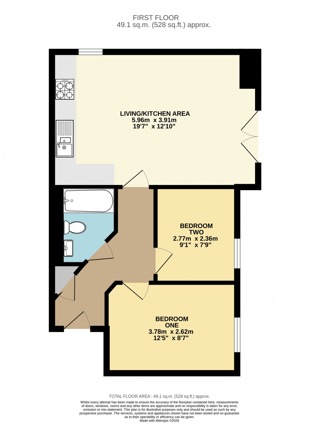 Floorplan for Dunstable, Bedfordshire