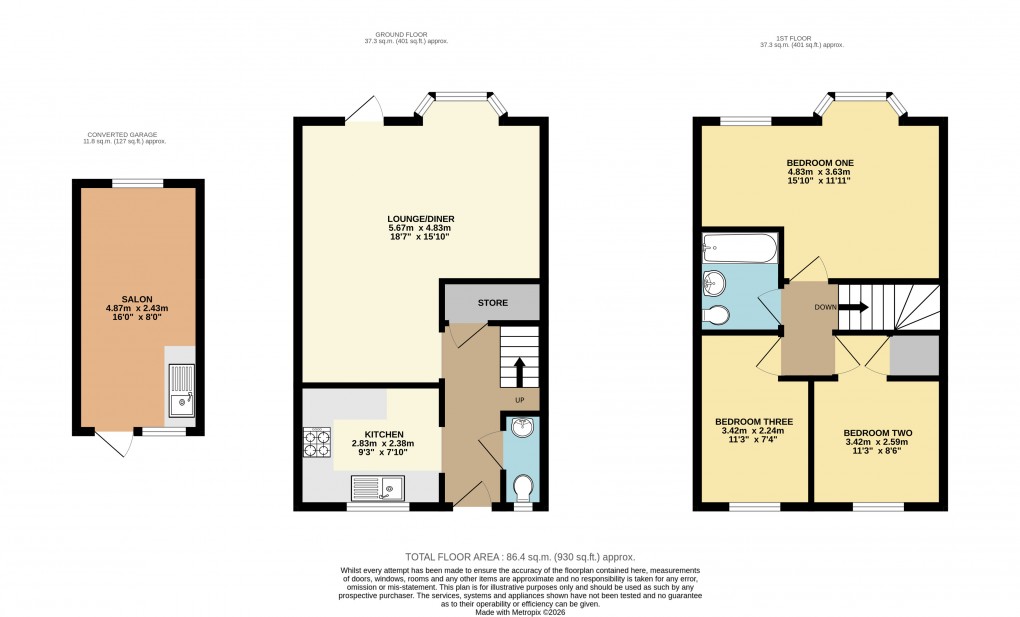 Floorplan for Dunstable, Bedfordshire