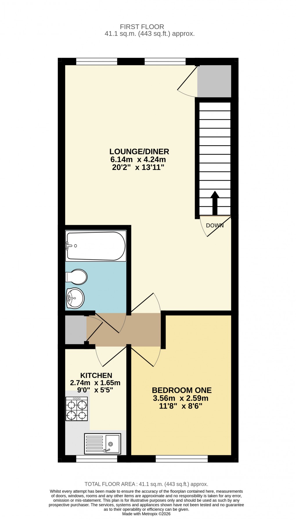 Floorplan for Dunstable, Bedfordshire