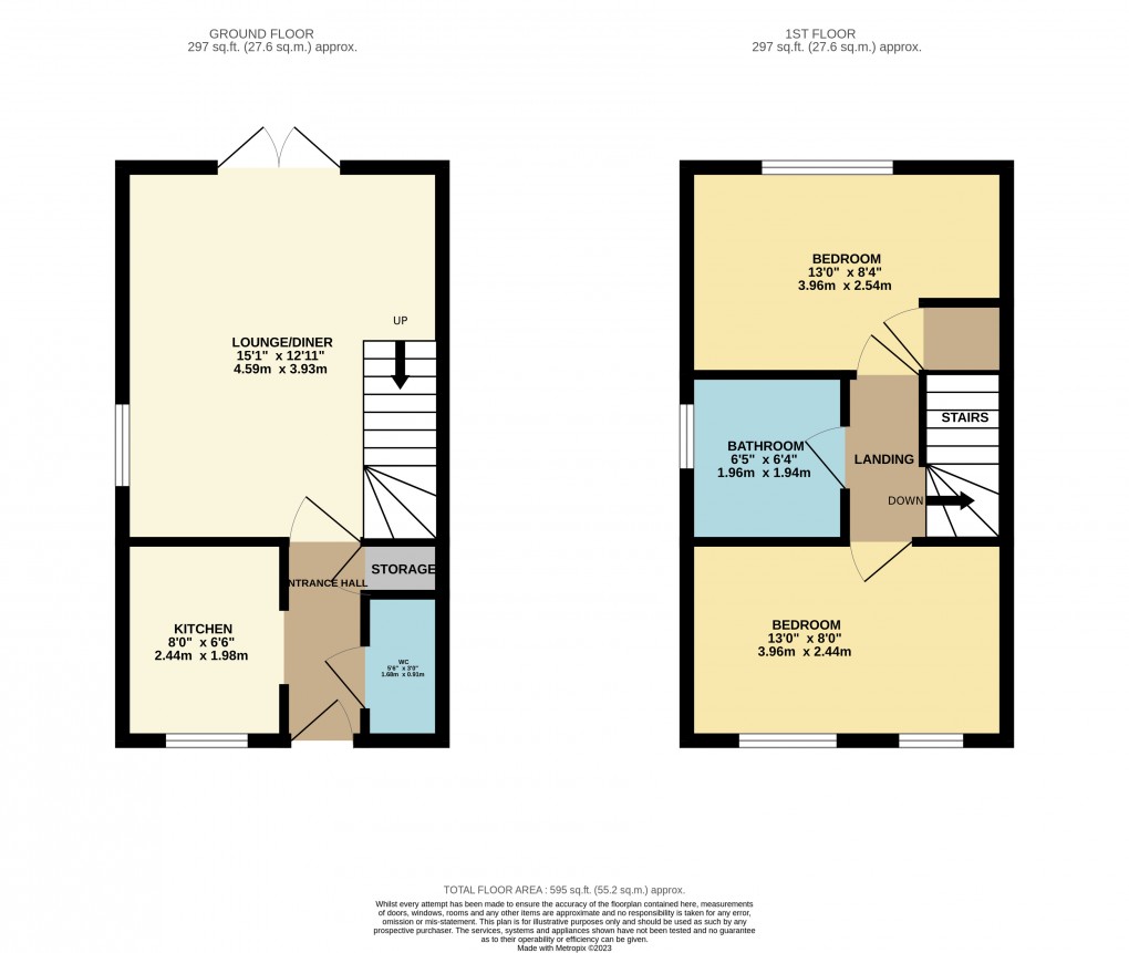 Floorplan for Houghton Regis, Dunstable, Bedfordshire