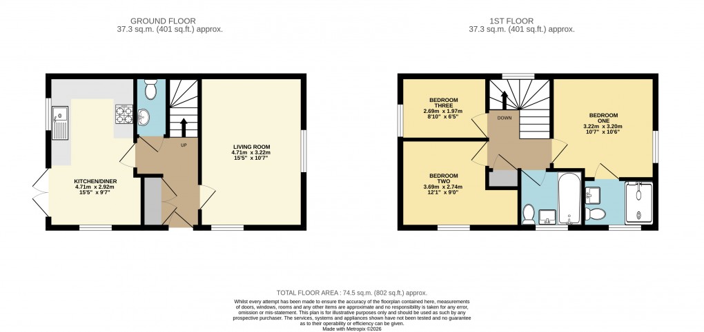 Floorplan for Leighton Buzzard, Bedfordshire