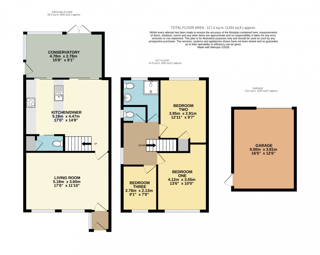 Floorplan for Linslade, Bedfordshire
