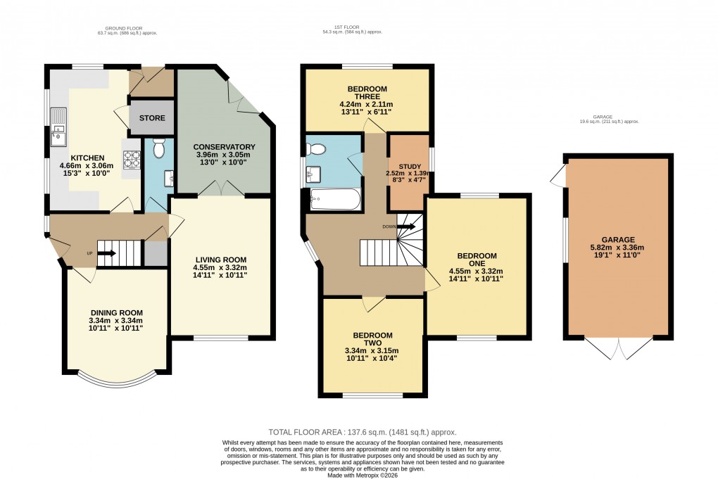 Floorplan for Leighton Buzzard, Bedfordshire