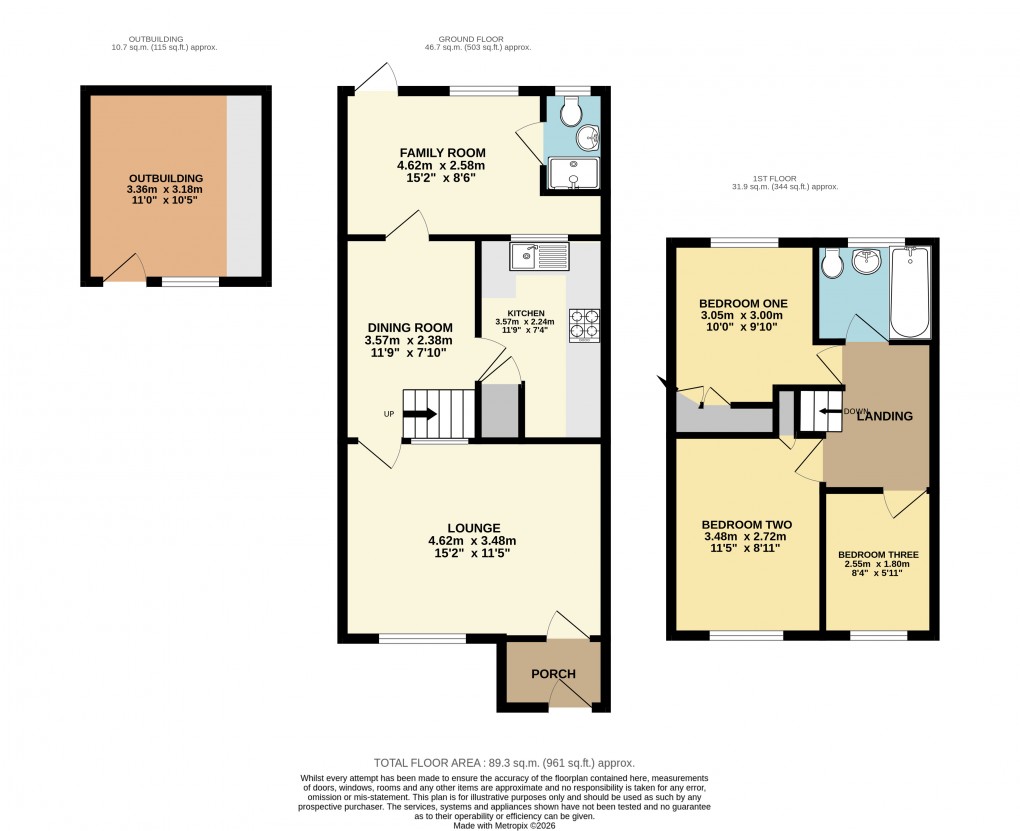 Floorplan for Dunstable, Bedfordshire