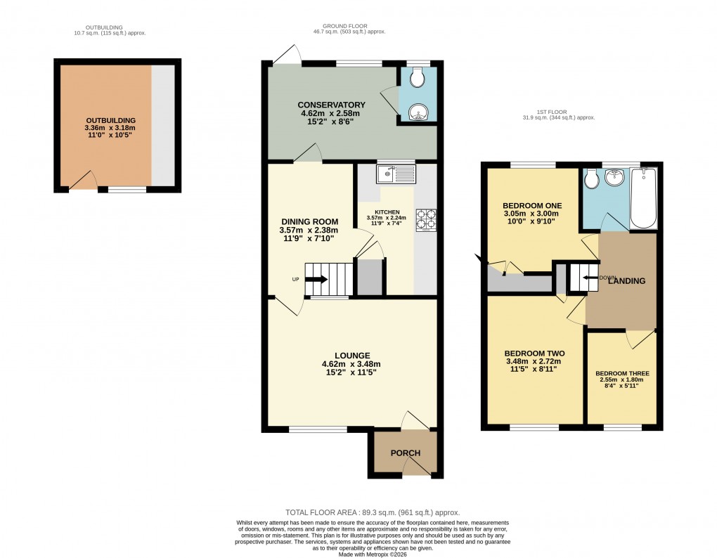 Floorplan for Dunstable, Bedfordshire